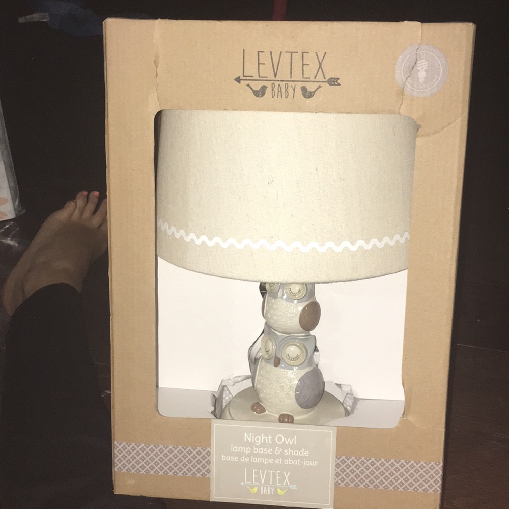 Night owl lamp and shade